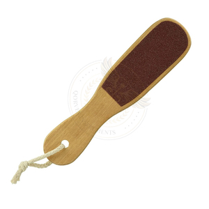 Lima profesional de doble cara con mango largo para pies, raspador de callos con mango de madera - Product Image 5
