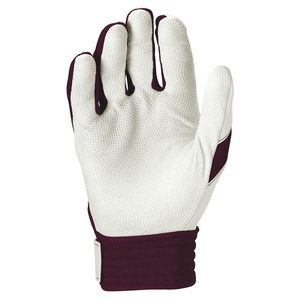 Gants de frappe en cuir blanc bordeaux, ambidextres, fermeture auto-agrippante, équipement d'entraînement unisexe pour adultes - Product Image 2