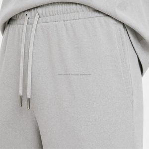 Ensemble T-shirt et short pour homme, décontracté, deux pièces, été, confortable, minimaliste, vêtements de sport, respirant, léger, premium, 100% coton, court - Product Image 5