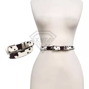Ceinture en cuir véritable à imprimé vache, style western, avec fourrure de poney, accessoire de mode en gros pour fabricants de vêtements Power World - Product Image 6