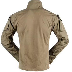 Ensemble uniforme tactique pour homme, chemise kaki à manches longues et pantalon cargo multi-poches pour usage extérieur - Product Image 2