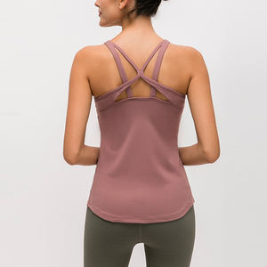 Summer Workout tank Top Women Sport Compression Yoga <b>Bra</b> Padded Cropped <b>Cami</b> tank Tops for Woman - Product Image 2