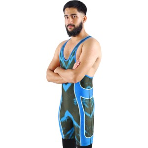 Sublimated Wrestling <b>Singlet</b> New Style <b>Men</b> Wrestling <b>Singlet</b> Comfortable Wrestling <b>Singlet</b> - Product Image 3