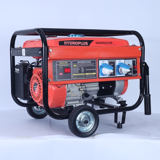 HYDROPLUS INTERNATIONAL 3500W 4-Stroke GASOLINE GENERATOR 7.5HP 15L 380V 50/60Hz PORTABLE HIGH PERFORMANCE MPPT PURE SINE WAVE