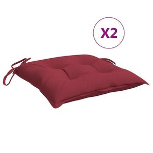 Juego de 2 Cojines para Sillas de Exterior Color Vino Tinto, Elegantes Cojines y Almohadas para Exteriores - Product Image 2