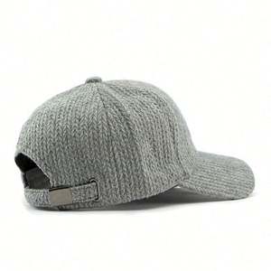 Casquette de baseball de luxe pour femme, collection automne-hiver 2024, style simple, en laine légère, à calotte rigide, sportive, style urbain, pour l'extérieur, nouveau design - Product Image 5