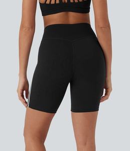 Shorts de course et de yoga pour femmes Ever Glow, taille mi-haute, coupe régulière, respirants, imperméables, séchage rapide, polyester/coton, nouveau style - Product Image 6