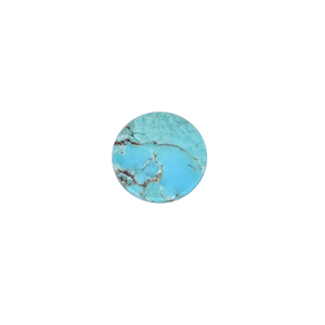 Turquesa Americana Natural de 8 Quilates, 20 mm, Forma Redonda, Piedra Preciosa Suelta - Product Image 1