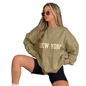 Sudadera Casual de Invierno para Mujer, Cuello Alto, Manga Larga, Transpirable, de Secado Rápido, Poliéster/Algodón, con Forro Polar Relajado en la Parte Delantera - Product Image 5