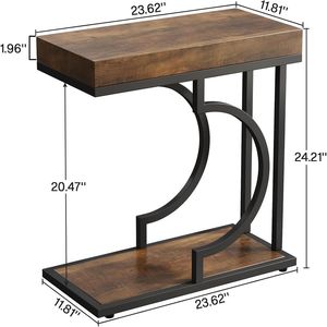 Narrow Edge Console <b>Table</b> for Coffee Tea or <b>Sofa</b> Versatile <b>Side</b> <b>Table</b> - Product Image 5
