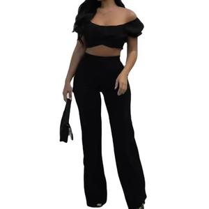 Pantalones de Vestir de Cintura Alta para Mujer, Diseño de Crepé con Cierre Oculto en la Parte Trasera, Pantalones Casuales - Product Image 3