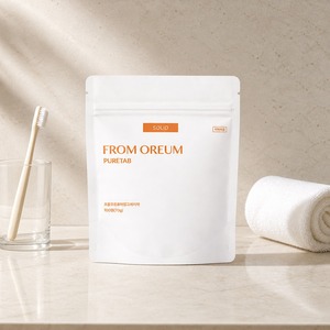 [FROM OREUM] Recharge de dentifrice solide en comprimés pour l'hôtellerie, fournitures de salle de bain pour les voyages et les invités, soins dentaires - Product Image 3