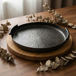 Best Quality Handmade Eco-Friendly Eid Serving Tray Dates Fruits Platter Tableware Elegant Decorative Tray Majlis Food Catering - Product Image 2
