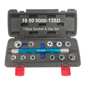 13pcs Deep Nut Driver Setter Socket & Die <b>Tool</b> <b>Set</b> - Product Image 1