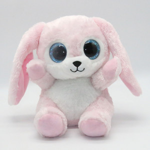 Customized Pink Plush Rabbit <b>Stuffed</b> Animal <b>Toy</b> with Big Eyes 11CM-30CM <b>Soft</b> PP Cotton Filling Unisex for Easter - Product Image 1
