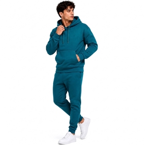 Ensemble survêtement homme en coton (hoodie et pantalon de jogging) – Fournisseur d'usine de vêtements personnalisés en gros - Product Image 6