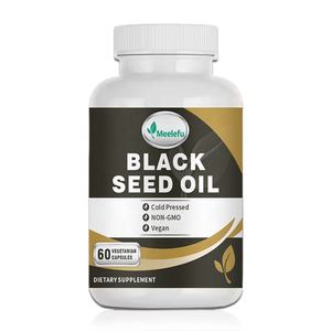 Capsule di Olio di Semi Neri a Marchio Privato con Olio di Semi Neri Puro Pressato a Freddo Nigella Sativa <span class=keywords><strong>Cumino</strong></span> per la Salute di Pelle e Capelli - Product Image 1