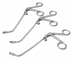 Ensemble de pinces nasales miniatures ENT 3 pièces 65 °   Instruments de chirurgie endoscopique des sinus FESS ascendante - Product Image 1