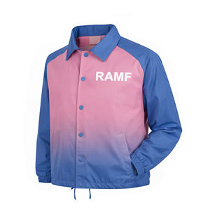 เสื้อแจ็คเก็ตบอมเบอร์ปักลายเชนิลล์แบบสั่งทำพิเศษสำหรับผู้ชาย แขนเสื้อแบบแร็กแลน ซิปหน้า สไตล์ลำลอง ทรงหลวม ผ้าฟลีซด้านหน้า กันน้ำ - Product Image 2