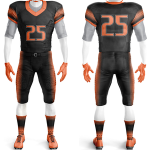 Custom Unisex American Football Uniform-Short Sleeve Printed Design Moisture-Wicking Breathable Fabric Four-Way Stretch - Product Image 1