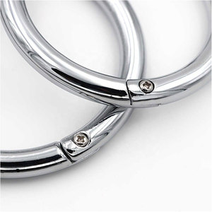 Anneau de nez réutilisable de qualité supérieure en acier inoxydable argenté, tailles de 52 mm à 70 mm, sans perçage pour le soulagement de la douleur chez le bétail - Product Image 5