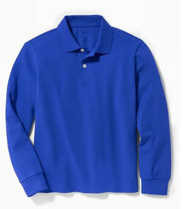 Camisas Polo de Manga Larga para Hombre, Personalizadas, Casuales, de Alta Calidad, con Logotipo Frontal, Tejidas, Transpirables, de Poliéster/Algodón 200g, con Botones - Product Image 3