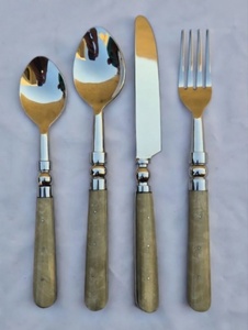 Engraving Design Handle Flatware <b>Set</b> 18/<b>8</b> Stainless Steel Mirror polish Cutlery <b>Set</b> Tabletop <b>Dinnerware</b> kitchenware <b>Set</b> - Product Image 5