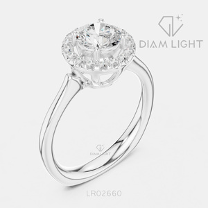 Bague de mariage ronde 0,85 carat, bijoux fins, certifiée IGI, or blanc 14 carats, diamant de laboratoire, bague de fiançailles et d'anniversaire - Product Image 2