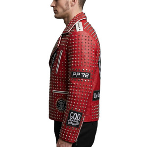Chaqueta de Cuero Comfortex International con Forro Interior Extraíble - Chaqueta de Cuero Genuino para Hombre, Estilo Motero, para Invierno - Product Image 3