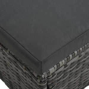 Set di Mobili da Giardino Grigi per Patio, Collezione Durevole di Arredi per Esterni da Pranzo e Relax - Product Image 6