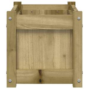 Maceta de Jardín de Madera Natural Mediana, Impregnada con Pino, Elegantes Macetas y Jardineras - Product Image 6