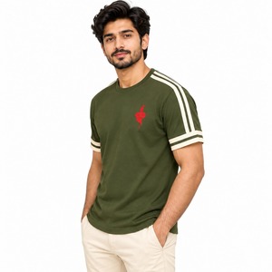 Camiseta de Hombre Estilo Vintage, Manga Corta, Informal, de Algodón, Corte Holgado, Transpirable, Ropa de Calle para Verano, Uso Diario - Product Image 3