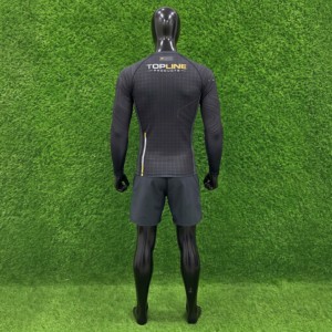 Rashguard personnalisé pour homme, manches longues, compression, séchage rapide, impression par sublimation, logo au dos, adulte - Product Image 2