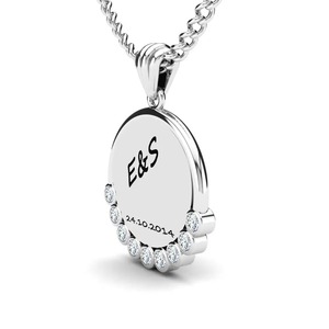 Colgante de Letra con Diseño Hip Hop de Alta Calidad, Chapado en Plata 925, con Microincrustaciones de Moissanita, Estilo Hip Hop, Joyería Unisex - Product Image 2