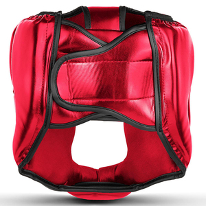 Protectores de Cabeza de Boxeo Personalizados en Cuero Brillante, Casco Deportivo Informal para Entrenamiento en Interiores - Product Image 6