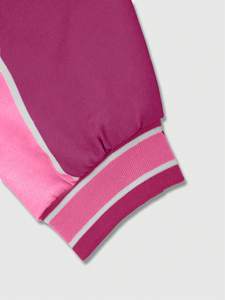 Chaqueta Bomber Unisex de Forro Polar Rosa, Transpirable y Ecológica, Estilo Béisbol, con Cierre, Casual, Venta al Por Mayor - Product Image 5
