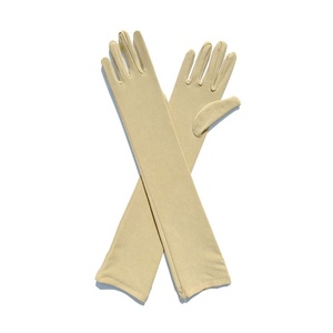 Guantes Largos Elásticos hasta la Muñeca de Spandex y Poliéster Transpirables para Novia, Fiesta de Boda, Dedos Completos, Gran Ajuste - Product Image 5