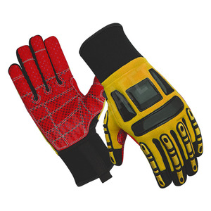 Gants de sécurité industriels robustes anti-vibrations pour mécaniciens, en Spandex résistant aux chocs, en cuir synthétique, pour la lutte contre les incendies - Product Image 4