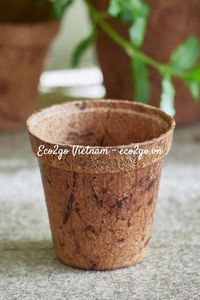 Natural Coconut Fiber Classic Vintage <b>Plant</b> Pots Biodegradable Lightweight Eco-Friendly Planters (Custom Size Cm) - Product Image 6