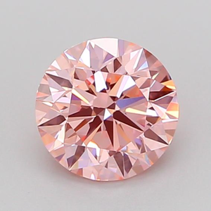 Diamant rose rond de 1 carat, coupe exquise, rare, de couleur fantaisie, brillant, diamant non monté pour des créations de bijoux de luxe sur mesure - Product Image 1