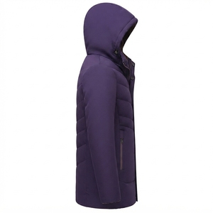Men's Warm Hooded Quilted <b>Jacket</b> Soft <b>Fleece</b> <b>Lining</b> Casual Winter Coat for Daily Wear - Product Image 2