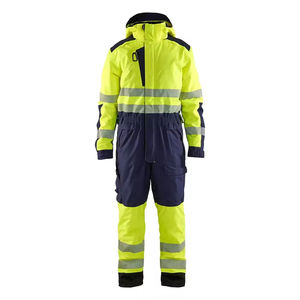 Combinaison de travail LED haute visibilité ANSI Classe 3 imperméable à prix abordable avec bandes réfléchissantes – Vendeur de combinaisons monopièces - Product Image 5