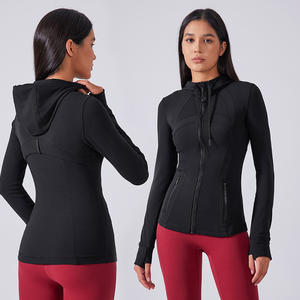 Vêtements de fitness pour femmes, hauts de yoga sans couture, couleurs unies, manches longues, crop tops de sport, ensembles de yoga respirants et à séchage rapide - Product Image 3