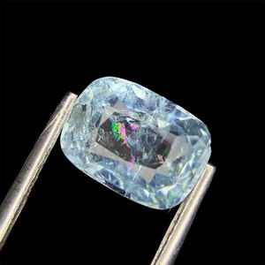 Piedra Preciosa de Aguamarina Azul Cielo Natural, Facetada, Suelta, para Joyería, Anillo, Colgante, Cristal - Product Image 1