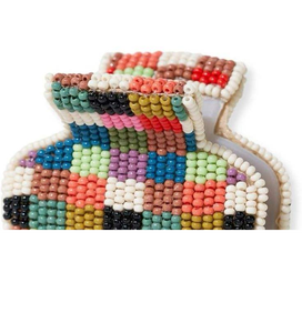 Pinces à cheveux décoratives pour femmes, brodées de perles de rocaille personnalisables, faites à la main, entièrement personnalisées, accessoires pour cheveux en perles de rocaille - Product Image 6