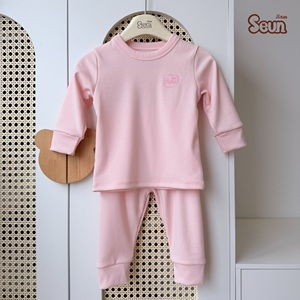 Conjunto de Ropa Casual Suave de Manga Larga de Algodón y Poliéster para Niños SeunKids, Hecho en Vietnam - Product Image 3