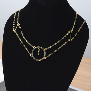 Collier pendentif en argent S925 fait main pour femmes, chaîne fine pour le cou, 7-8 ensembles, pendentif clavicule - Product Image 2