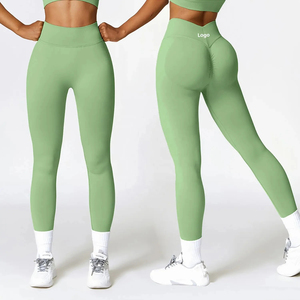 2026 New Design Seamless High Waist <b>Yoga</b> Leggings Nylon Polyester Spandex Stretch Fitness <b>Pants</b> for Women - Product Image 1