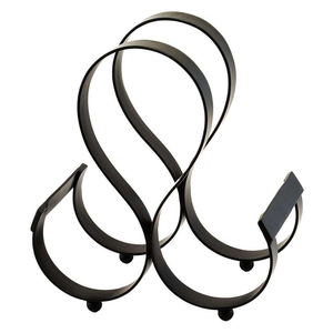 Porte-vin mural en métal rond pour 7 bouteilles, organisateur de rangement pour la maison, décoration - Product Image 4