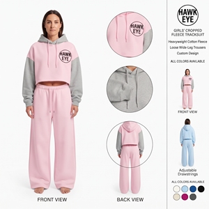 Ensemble deux pièces pour femme : veste courte colorblock et pantalon à cordon de serrage – Vente en gros - Product Image 6
